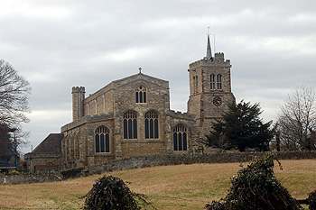 The church from the east February 2012